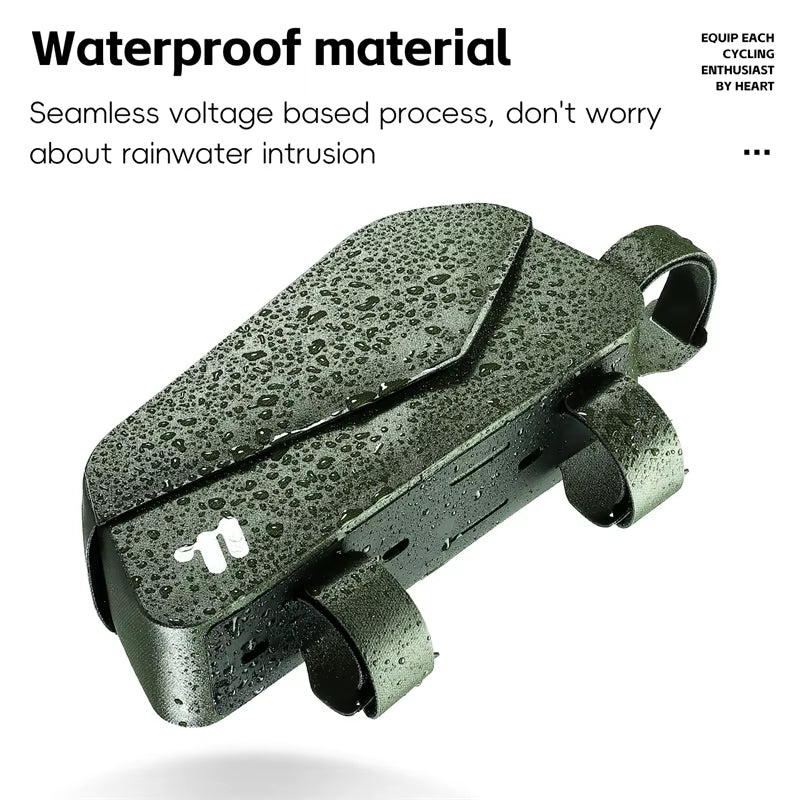 Bicycle Magnetic Lid Top Tube Bag with Bolts Mounted & Straps MTB Road Bike Waterproof Front Frame Structured Bag