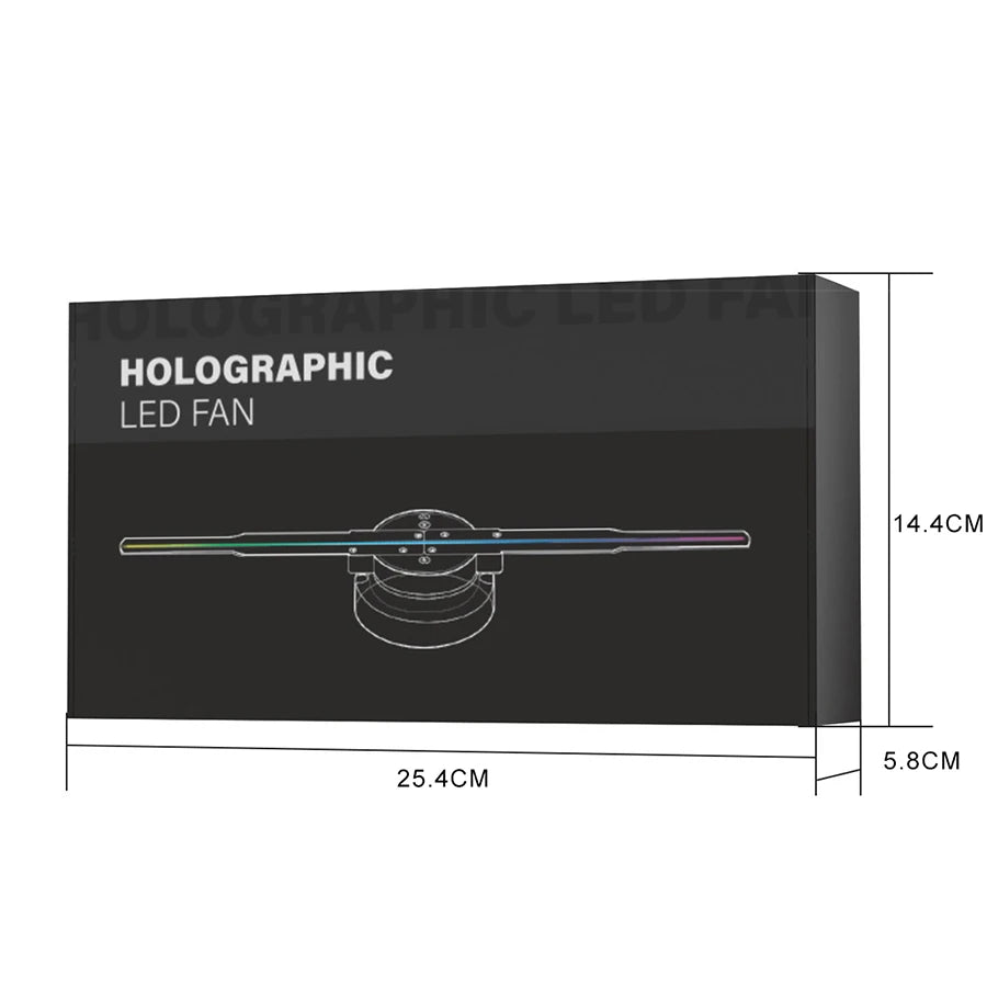 3D Holographic Fan Wifi Remote Custom ICONS Display