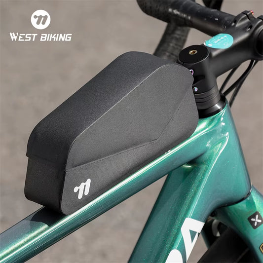 Bicycle Magnetic Lid Top Tube Bag with Bolts Mounted & Straps MTB Road Bike Waterproof Front Frame Structured Bag